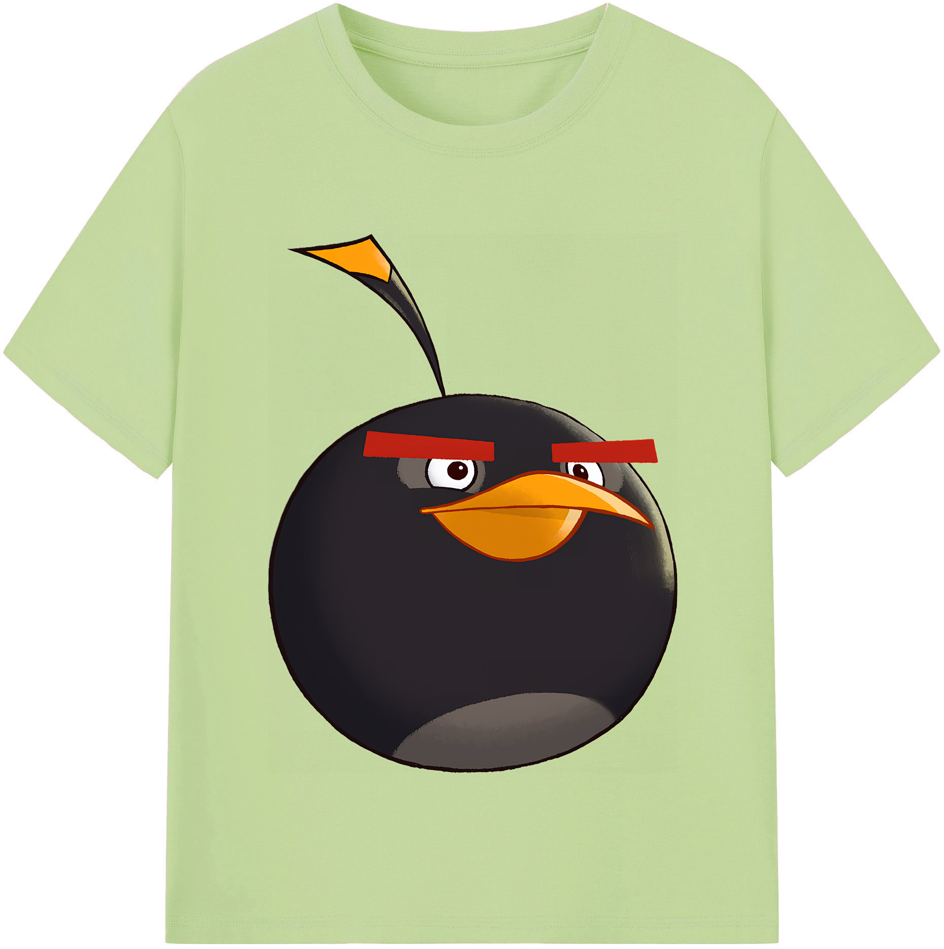（画像用） Angry Birds アングリーバード 綿100％半袖Tシャツ（フロントプリント）
